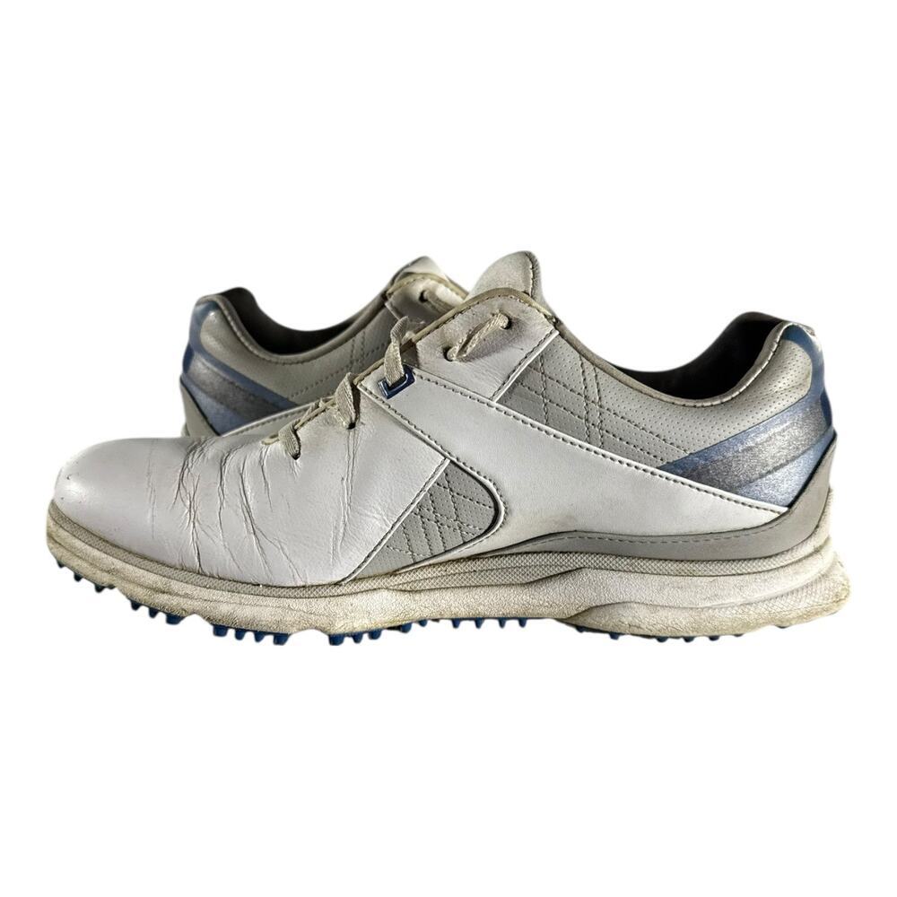 FootJoy Pro SL Shoes Men’s 8 M Golf Cleats White Leather Athletic Low Oxford - Picture 9 of 10